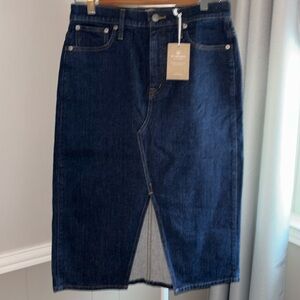 J. Crew slimming pencil cut denim skirt. NWT.  Size 27